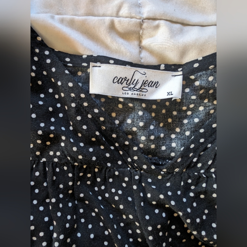CJLA Drop Waist Polkadot Dress - Picture 3 of 3